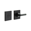 CR-804 Black Thumb Turn & Lock Square Rose - CR-804B7MB - Choice Handles