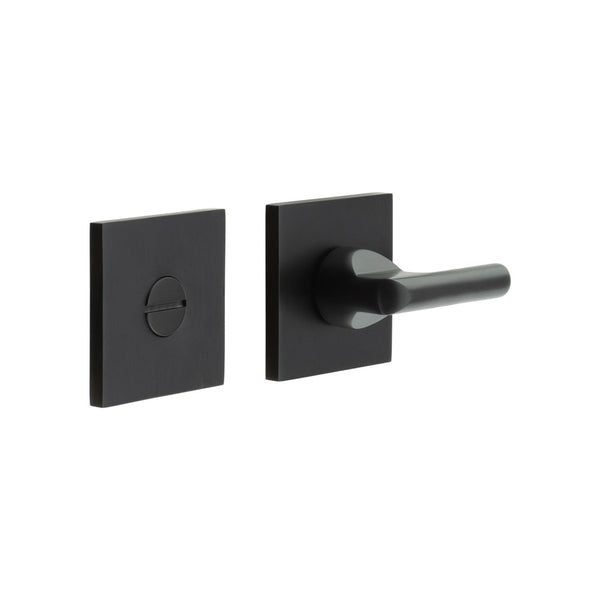 CR-804 Black Thumb Turn & Lock Square Rose - CR-804B7MB