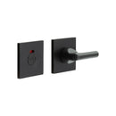 CR-804 Black Thumb Turn & Lock Square Rose w/ Indicator - CR-804BK7MB - Choice Handles