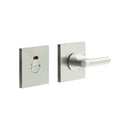 CR-804 Satin Stainless Steel Thumb Turn & Lock Square Rose w/ Indicator - CR-804BK7SSS - Choice Handles