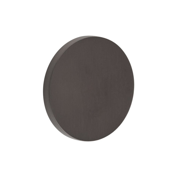 CR-N10 Dark Bronze Blank Round Rose Escutcheon Cover - CR-N10DB