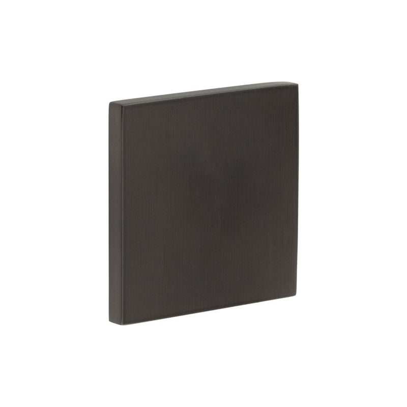 CR-N10 Dark Bronze Blank Square Rose Escutcheon Cover - CR-O10DB