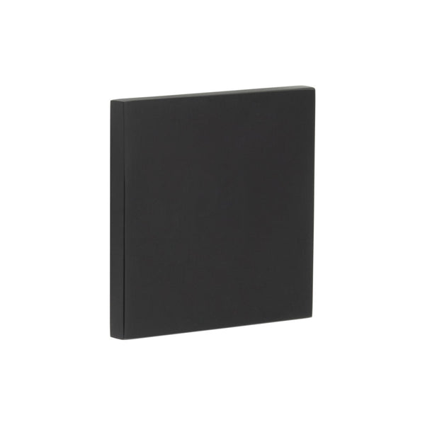 CR-N10 Black Blank Square Rose Escutcheon Cover - CR-O10MB