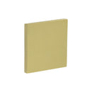 CR-N10 Satin Brass Blank Square Rose Escutcheon Cover - CR-O10SB - Choice Handles