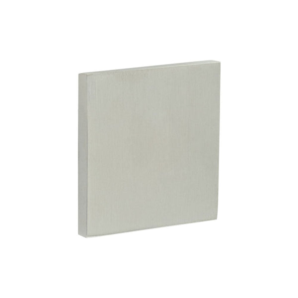 CR-N10 Satin Stainless Steel Blank Square Rose Escutcheon Cover - CR-O10SSS