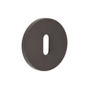 CR-R10 Dark Bronze Standard Keyway Round Rose Escutcheon - CR-R10DB - Choice Handles