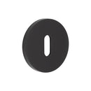 CR-R10 Black Standard Keyway Round Rose Escutcheon - CR-R10MB - Choice Handles