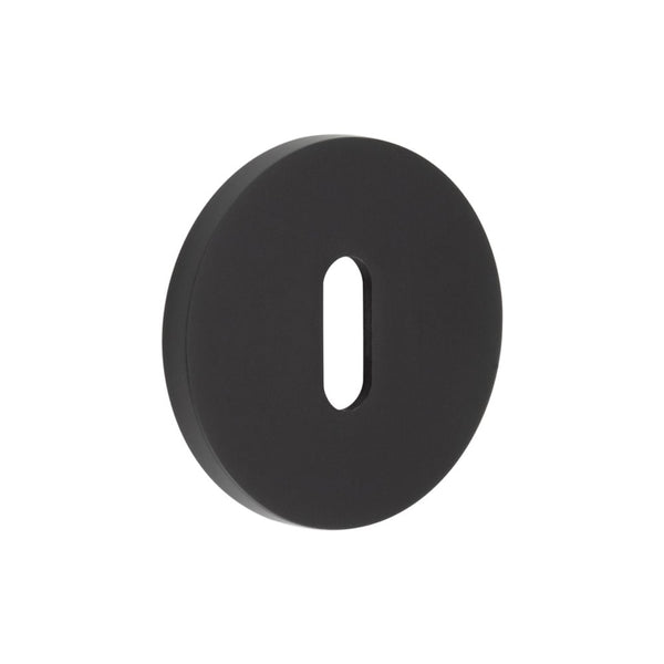 CR-R10 Black Standard Keyway Round Rose Escutcheon - CR-R10MB
