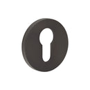 CR-S10 Dark Bronze Euro Keyway Round Rose Escutcheon - CR-S10DB - Choice Handles