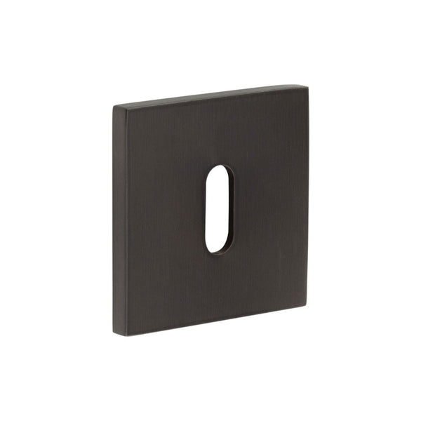 CR-T10 Dark Bronze Standard Keyway Square Rose Escutcheon - CR-T10DB