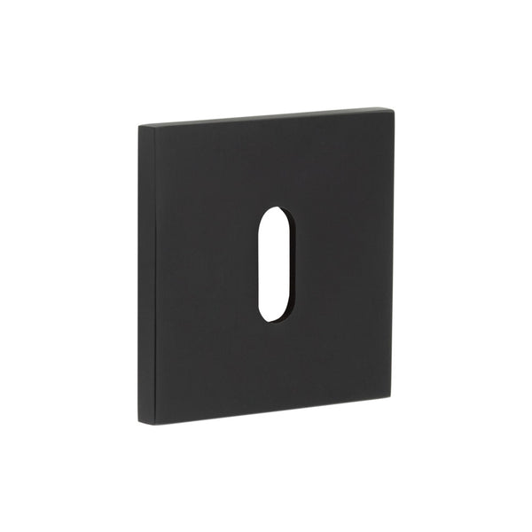 CR-T10 Black Standard Keyway Square Rose Escutcheon - CR-T10MB