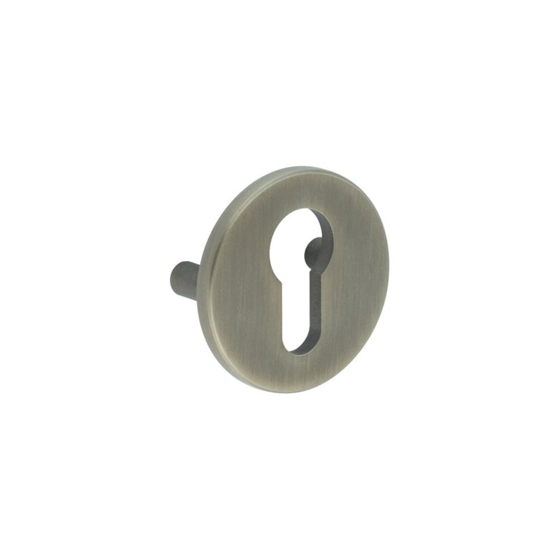 CRES Antique Brass Euro Escutcheon Lug Fixed - CRES1652AB