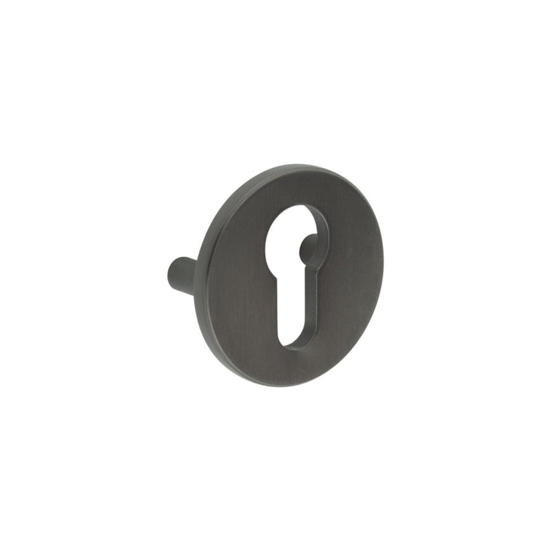 CRES Dark Bronze Euro Escutcheon Lug Fixed - CRES1652DB - Choice Handles