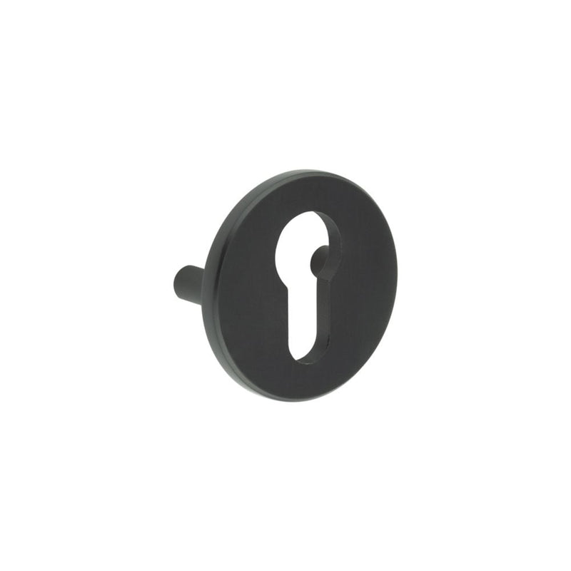 CRES Black Euro Escutcheon Lug Fixed - CRES1652MB - Choice Handles
