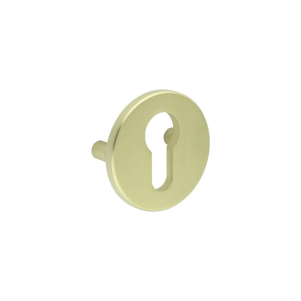 CRES Satin Brass Euro Escutcheon Lug Fixed - CRES1652SB