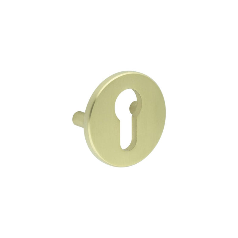CRES Satin Brass Euro Escutcheon Lug Fixed - CRES1652SB