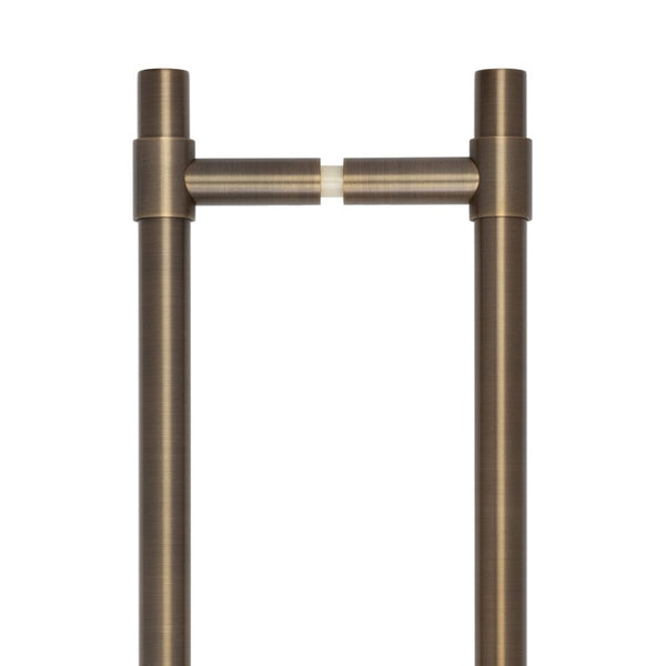 CRES 425mm Back to Back Antique Brass T-Bar Pull Handle - CRES3001ABB2B - Choice Handles