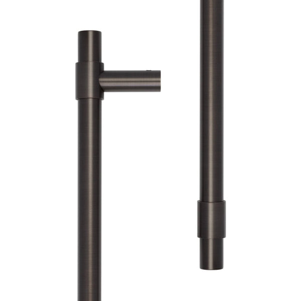 CRES 425mm Bolt Through Dark Bronze T-Bar Pull Handle - CRES3001DB - Choice Handles