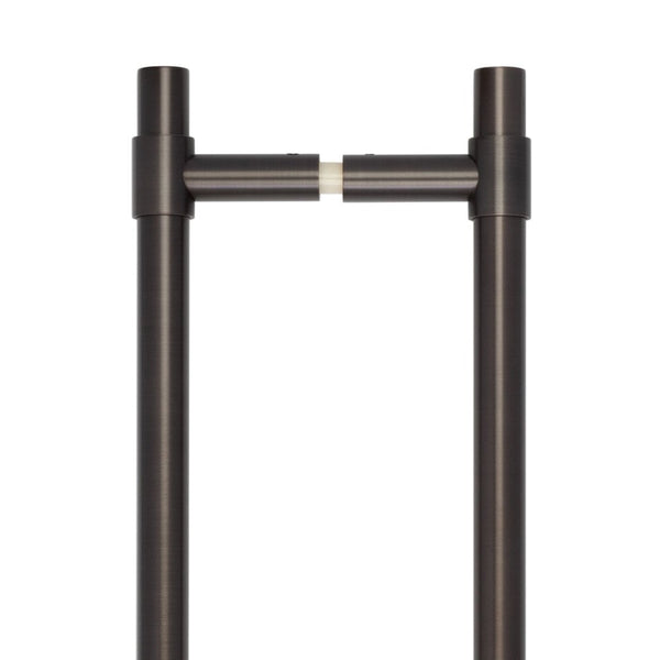CRES 425mm Back to Back Dark Bronze T-Bar Pull Handle - CRES3001DBB2B - Choice Handles