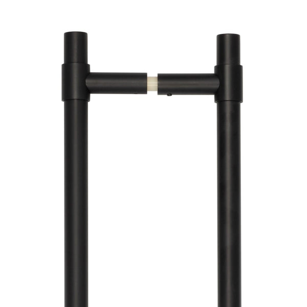 CRES 425mm Back to Back Black T-Bar Pull Handle - CRES3001MBB2B - Choice Handles