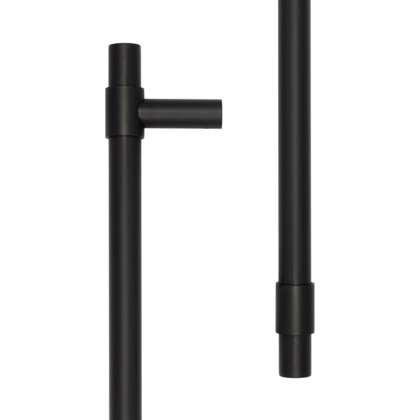 CRES 425mm Face Fix Black T-Bar Pull Handle - CRES3001MBFF - Choice Handles