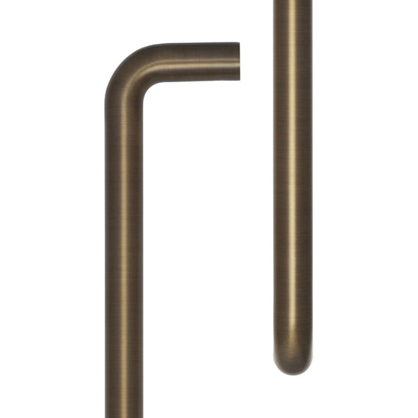 CRES 425mm Bolt Through Antique Brass D Shape Pull Handle - CRES3002AB - Choice Handles