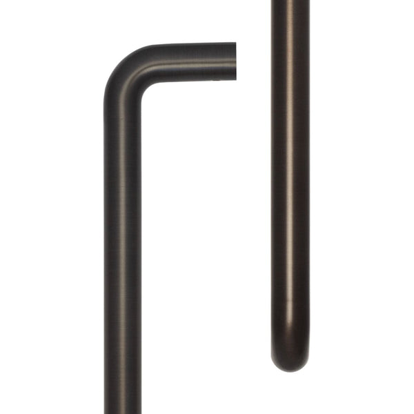 CRES 425mm Bolt Through Dark Bronze D Shape Pull Handle - CRES3002DB - Choice Handles
