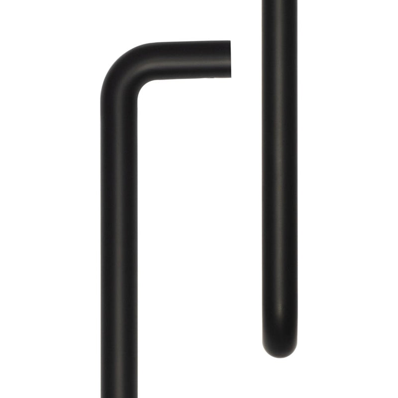 CRES 425mm Face Fix Black D Shape Pull Handle - CRES3002MBFF - Choice Handles