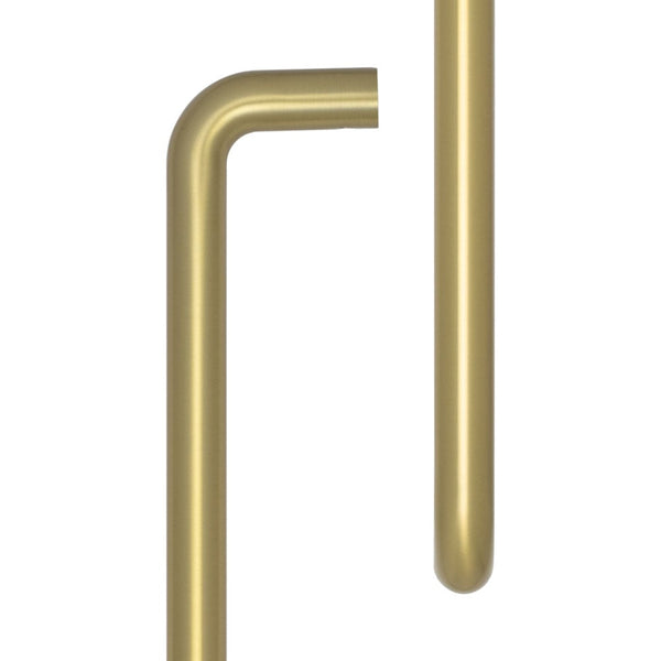 CRES 425mm Face Fix Satin Brass D Shape Pull Handle - CRES3002SBFF - Choice Handles
