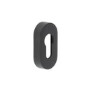 CRES Oval Black Euro Escutcheon - CRES403MB - Choice Handles