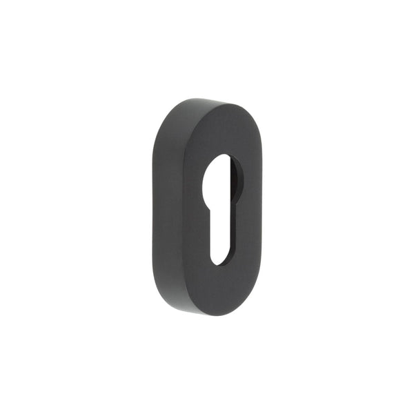 CRES Oval Black Euro Escutcheon - CRES403MB