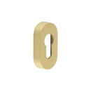 CRES Oval Satin Brass Euro Escutcheon - CRES403SB - Choice Handles