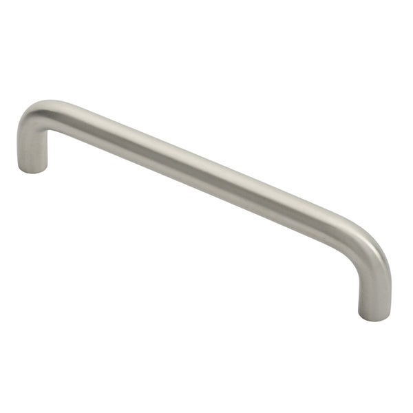 Eurospec - Cabinet Pull  D Handle 128mm - Satin Stainless Steel - CPD1128SSS