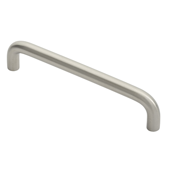 Eurospec - Cabinet Pull  D Handle 128mm - Satin Stainless Steel - CPD1128SSS