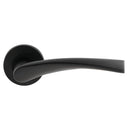 Designer Lever On Sprung Rose - Matt Black - CSL1121MB - Choice Handles