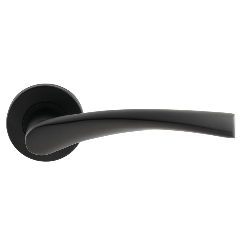 Designer Lever On Sprung Rose - Matt Black - CSL1121MB