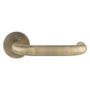 Eurospec - Nera Safety Lever on Sprung Rose  - Antique Brass - CSL1190AB - Choice Handles