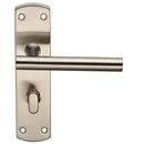 Eurospec - Steelworx Residential T Bar Lever on WC Backplate - Satin Stainless Steel - CSLP1164T/SSS - Choice Handles