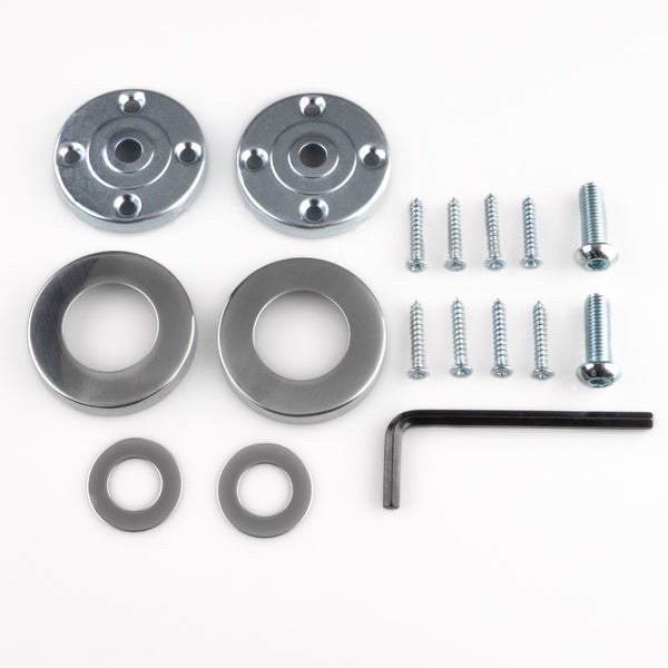 Eurospec - Face Fix Rose To Suit Pull Handles - Pair - Bright Stainless Steel - CSR1005BSS