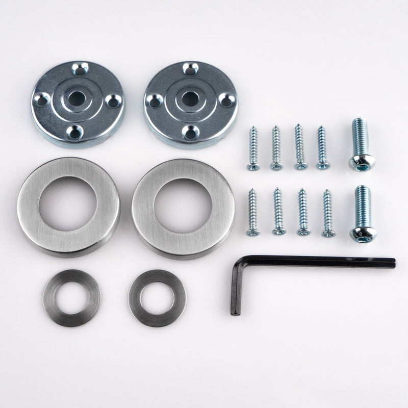 Eurospec - Face Fix Rose To Suit Pull Handles - Pair - Satin Stainless Steel - CSR1005SSS