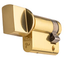 Eurospec - Euro Single Thumbturn 45mm - Polished Brass - CYA70445PB - Choice Handles