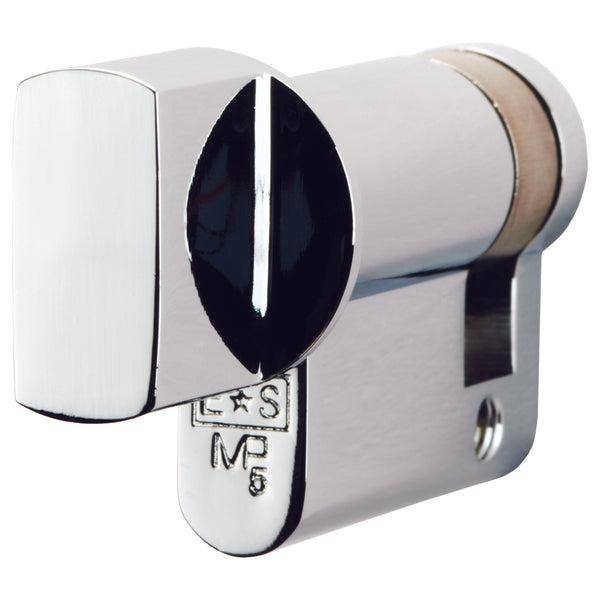 Eurospec - Euro Single Thumbturn 45mm - Polished Chrome - CYA70445PC