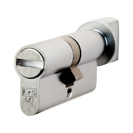 Eurospec - Euro Bathroom Cylinder and Turn 70mm (35/35mm) - Satin Chrome - CYA70470SC