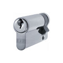 Eurospec - Euro Single Cylinder 40mm (30/10mm) - Satin Chrome - CYA71140SC - Choice Handles