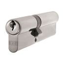 Eurospec - Offset Euro Double Cylinder 100mm (40/60mm) - Satin Chrome - CYA7124060SC - Choice Handles