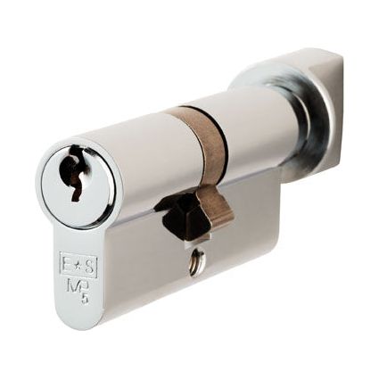Eurospec - Euro Cylinder and Turn 80mm (40/40mm) - Polished Chrome - CYA71380PC
