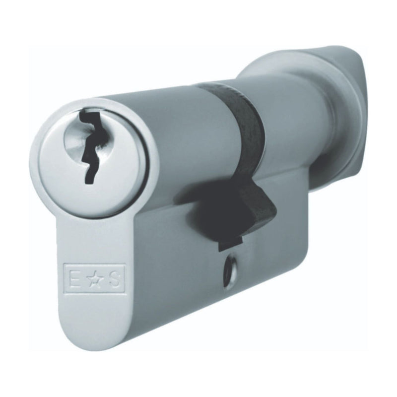 Eurospec - Euro Cylinder and Turn 70mm (35/35mm) - Satin Chrome - CYA71370SC