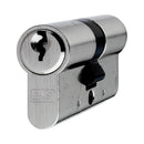 Eurospec - Contract Range 5 Pin Euro Double Cylinder 70mm (35/35mm) - Nickel Plate - CYC71260NP - Choice Handles