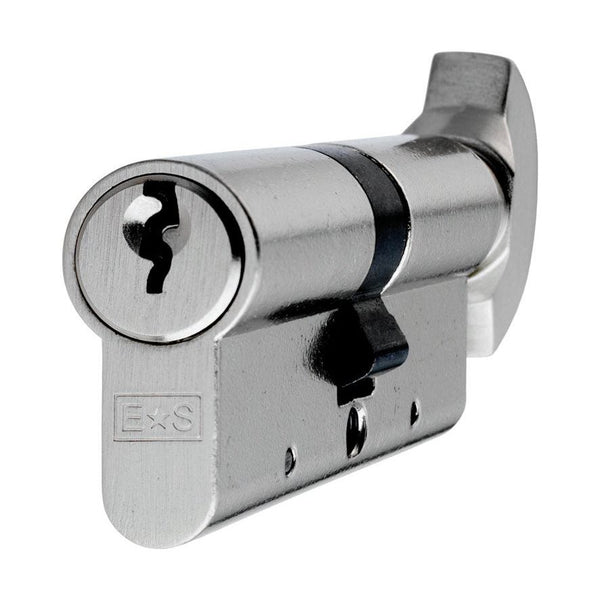 Eurospec - Contract Range 5 Pin Euro Cylinder and Turn 70mm (35/35mm) - Nickel Plate - CYC71360NP