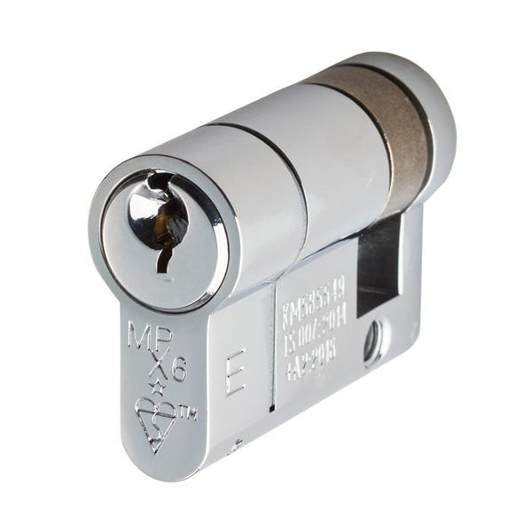 Eurospec - MPX6 Euro Single Cylinder-Polished Chrome-MK - CYF77146PC